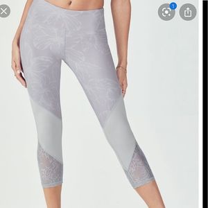 Fabletics Floral Purple Leggings